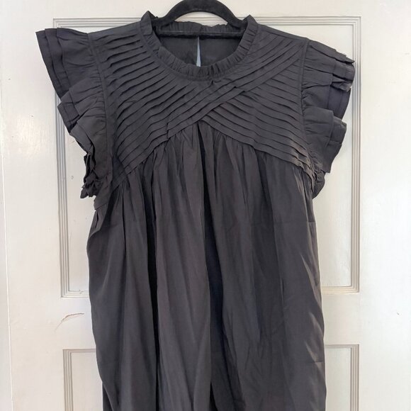 Shewin Amazon Ruffle Sleeve Pleated top 2XL - Picture 1 of 5